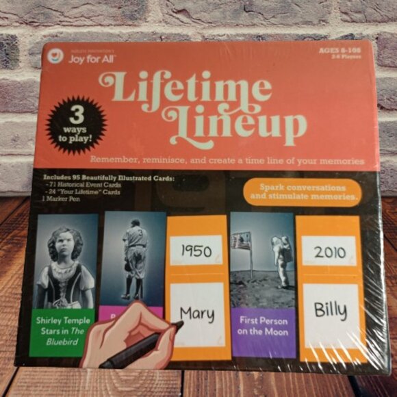 Sealed - Lifetime Lineup Game by Joy for All Ages 8 - 108 - Picture 1 of 7